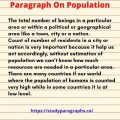 Paragraph On Population | Causes And Effects Of Over-Population