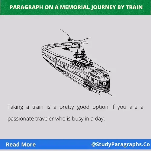 A Journey By Train Paragraph Writing Example In English