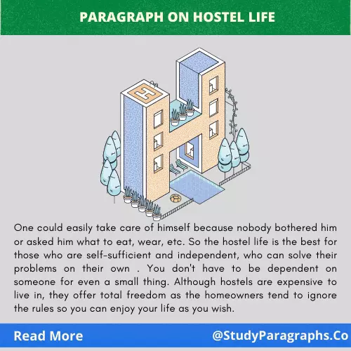 Hostel Life Paragraph Writing Example In English For Students