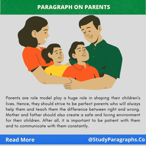 Write a short paragraph On parents
