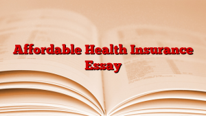 Affordable Health Insurance Essay