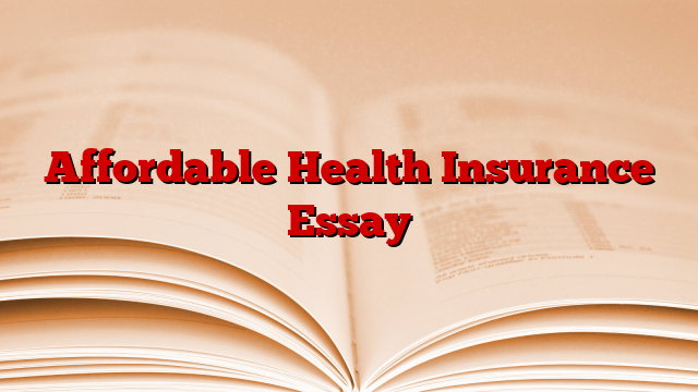 health insurance essay topics