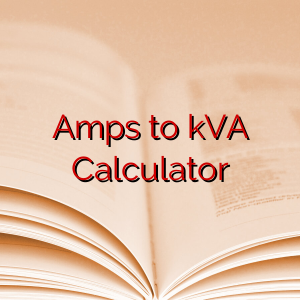 Amps to kVA Calculator