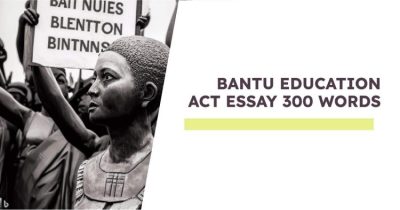 bantu education act essay grade 9