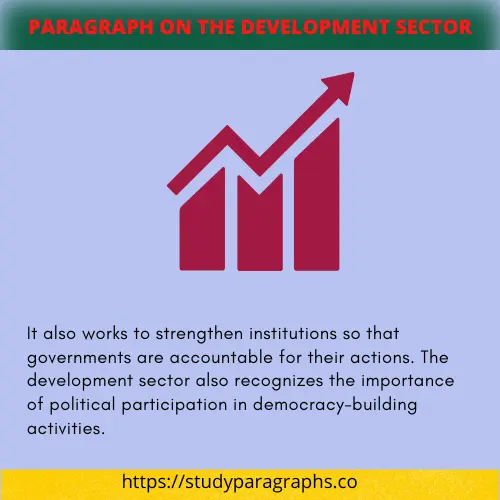 Benefits of development sector