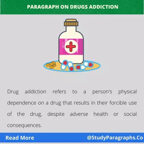 Paragraph about drugs addiction