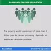 Causes, Impacts & Solution Of Over Population Paragraph
