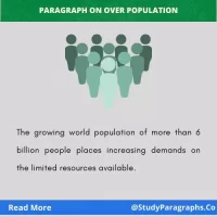 Causes, Impacts & Solution Of Over Population Paragraph Writing Example