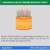 My Friend Birthday Party Paragraph Writing Example For Students