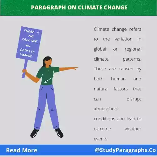 Paragraph about climate change