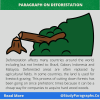 Paragraph about affects of Deforestation