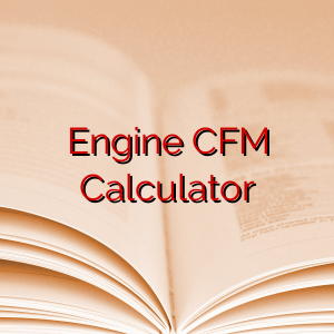 Engine CFM Calculator