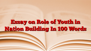 Essay on Role of Youth in Nation Building In 100 Words