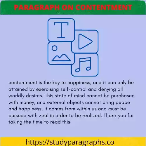 Important and advantages of contentment 