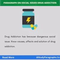 Paragraph about drug addiction social issue