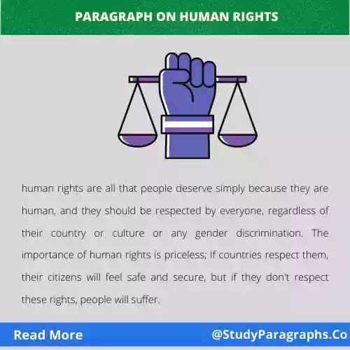 Paragraph about human rights