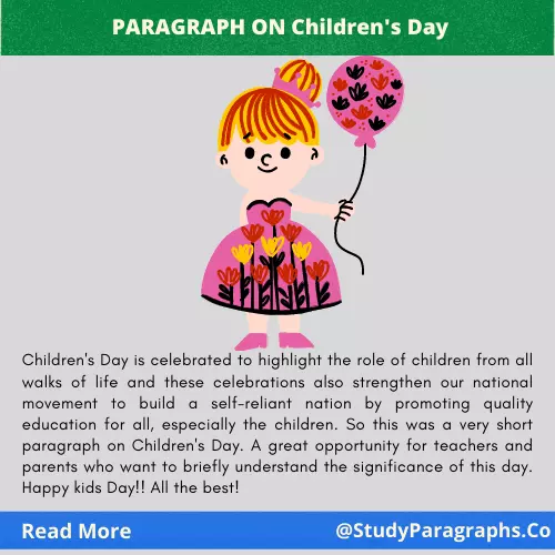 Short Paragraph On Children's Day In English For Students
