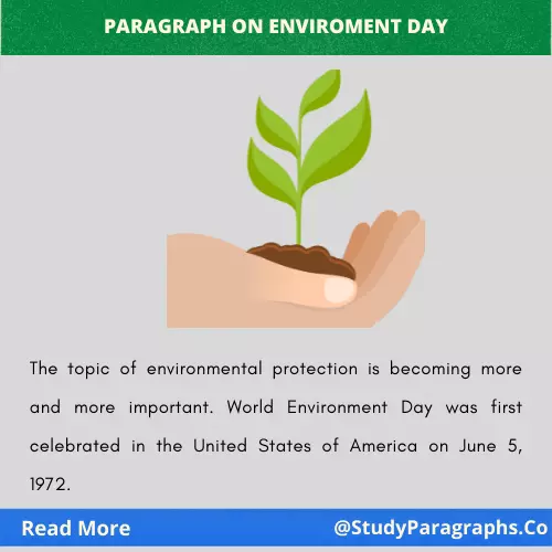 Paragraph about world Environment Day