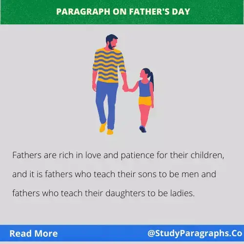 Happy Father's Day Paragraph Writing Example For Students