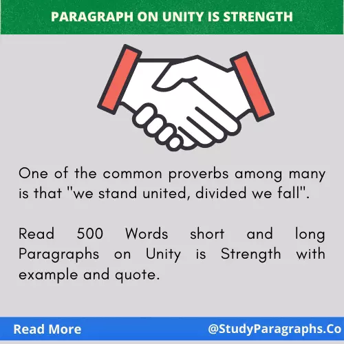 Know how unity is Strength