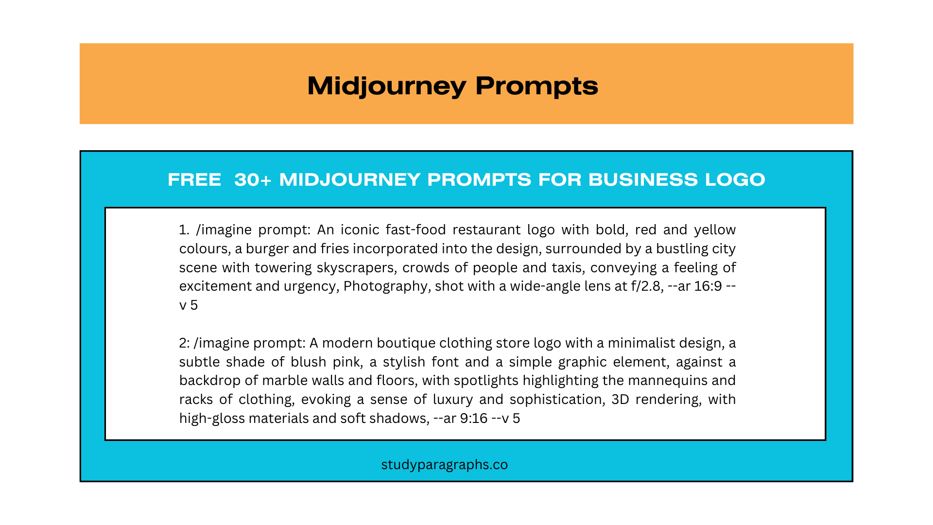 20+ Best Mid-Journey Prompt For Business Logo | Copy & Past