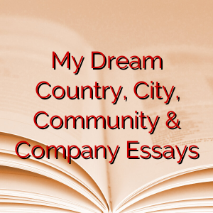 My Dream Country, City, Community & Company Essays