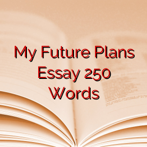 My Future Plans Essay 250 Words
