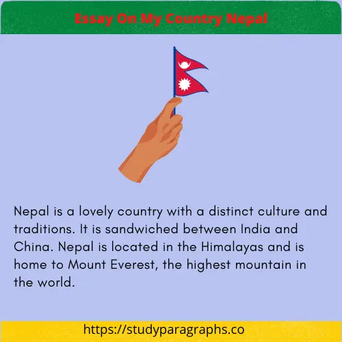 Paragraph On my country Nepal