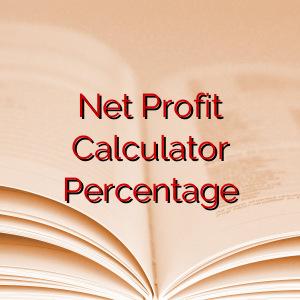 Net Profit Calculator Percentage