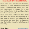 Descriptive Paragraph On Diwali For Class 4 For All Class Students
