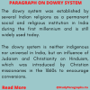 Dowry System Paragraph For Class 7 Students