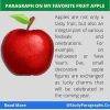 Short Paragraph On My Favourite Fruit Apple For Students