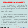 Paragraph On Poverty In English For Children Snd Students