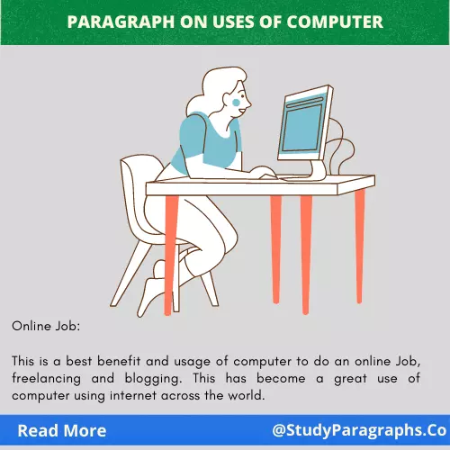 Paragraph about uses of computer