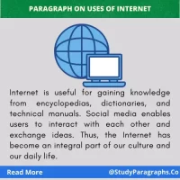 Uses Of Internet Paragraph Writing Example For Students