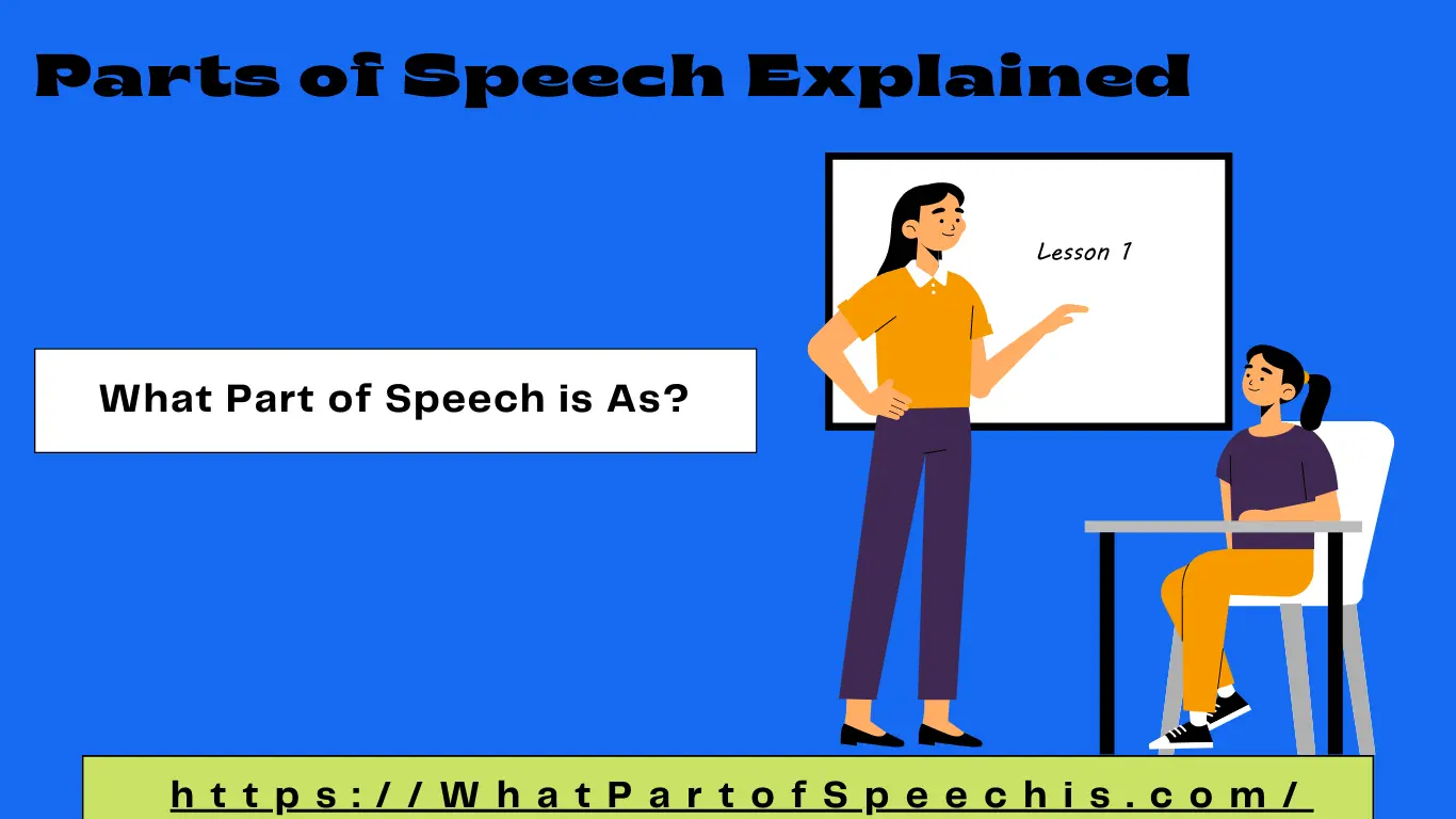 What Part of Speech is As