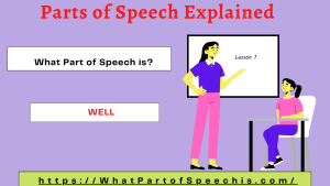 What-Part-of-Speech-is-Well
