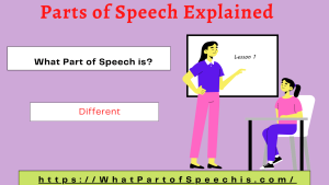 What-Part-of-Speech-is-different