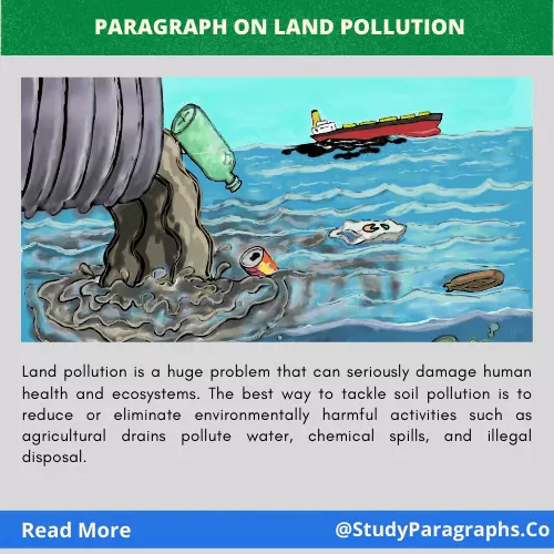 Land pollution example Paragraph