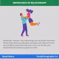 Paragraph Writing On Importance Of Relationship