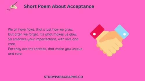 A Best Poem on Acceptance With Explained Verses