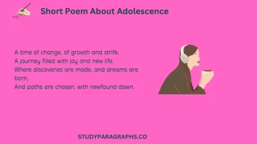 A short Poem on adolescence 