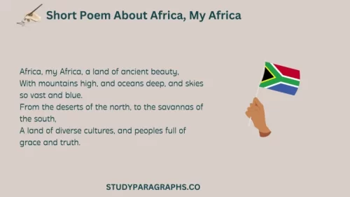 Read A Best Poem on Africa, My Africa With Explained Verses