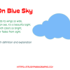Short Poem on Blue Sky With Definition & Explanation