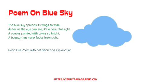 a poem about blue sky beauty