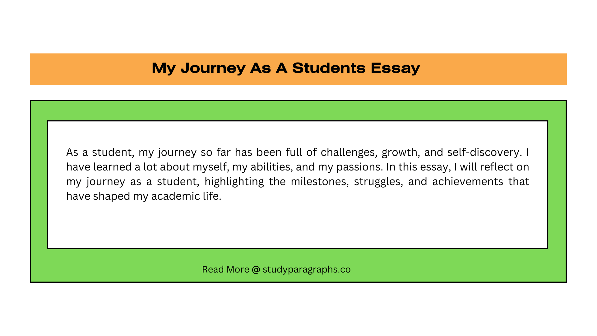 my journey essay 250 words