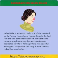 Short Paragraph About Helen Keller