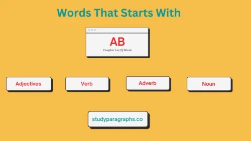 Words Starting With "AB" | Verb, Adverb Adjective & Noun