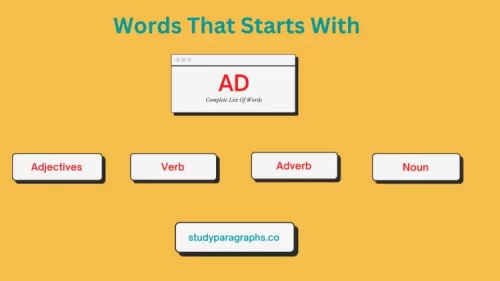 Words That Starts with AD | Adjective, Verb, Adverb & Noun